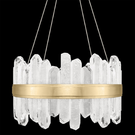 882040-2 Fine Art Lighting Lior 21"W Round Pendant with Gold Finish