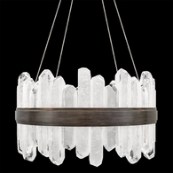 882040-3ST Fine Art Lighting Lior 21"W Round Pendant with Bronze Finish