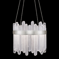 882240-1ST Fine Art Lighting Lior 21"W Round Pendant with Silver Finish