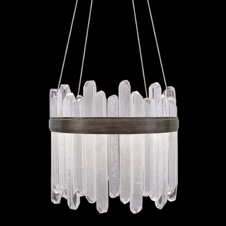 882240-3 Fine Art Lighting Lior 21"W Round Pendant with Bronze Finish