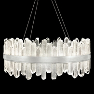 882340-1ST Fine Art Lighting Lior 30.5"W Round Pendant with Silver Finish