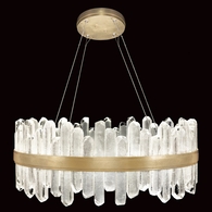 882340-2ST Fine Art Lighting Lior 30.5"W Round Pendant with Gold Finish
