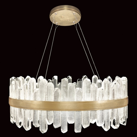 882340-2 Fine Art Lighting Lior 30.5"W Round Pendant with Gold Finish