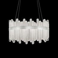 882540-1ST Fine Art Lighting Lior 30.5"W Round Pendant with Silver Finish