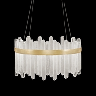 882540-2ST Fine Art Lighting Lior 30.5"W Round Pendant with Gold Finish