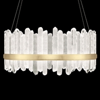 882840-2ST Fine Art Lighting Lior 41"W Round Pendant with Gold Finish