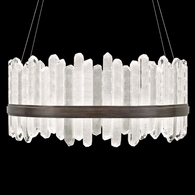 882840-3ST Fine Art Lighting Lior 41"W Round Pendant with Bronze Finish