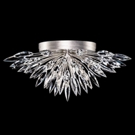 883640 Fine Art Lighting Lily Buds 26"W Round Flush Mount with Silver Finish
