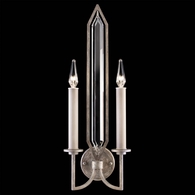 884950-1ST Fine Art Lamps 2 Light Westminster 24.75" Sconce with Silver Finish