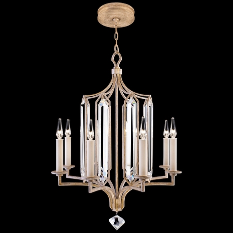 885040-2ST Fine Art Lamps 8 Light Westminster 25" Round Chandelier with Gold Finish