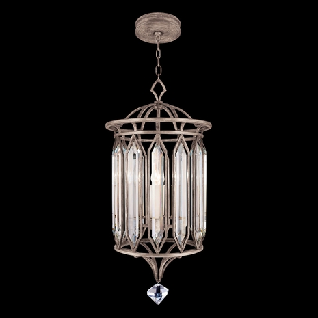 885340-1 Fine Art Lighting Westminster 14.5"W Round Pendant with Silver Finish