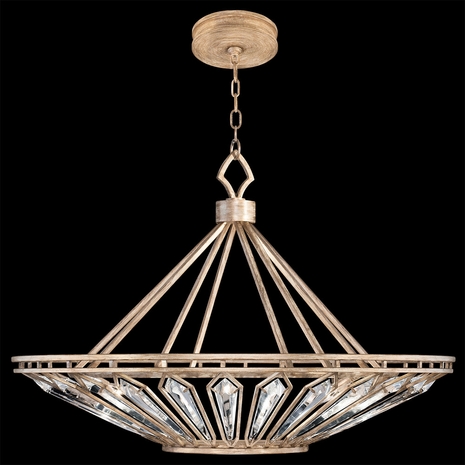 885440-2ST Fine Art Lighting Westminster 38"W Round Pendant with Gold Finish