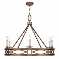 887640-1ST Fine Art Lighting Cienfuegos 37.5"W Round Chandelier with Bronze w/No Shades Finish