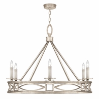 887640-2ST Fine Art Lighting Cienfuegos 37.5"W Round Chandelier with Gray w/No Shades Finish