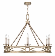 887640-3ST Fine Art Lighting Cienfuegos 37.5"W Round Chandelier with Gold w/No Shades Finish