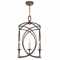 887740-1ST Fine Art Lighting Cienfuegos 19.5"W Square Chandelier with Bronze w/No Shades Finish