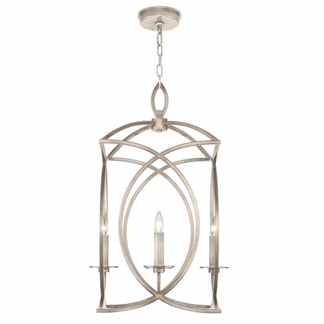 887740-2 Fine Art Lighting Cienfuegos 19.5"W Square Chandelier with Gray w/No Shades Finish
