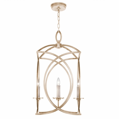 887740-3 Fine Art Lighting Cienfuegos 19.5"W Square Chandelier with Gold w/No Shades Finish