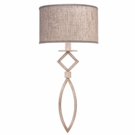 887950-21ST Fine Art Lighting Cienfuegos 25"H Sconce with Gray w/Greige Fabric Shades Finish