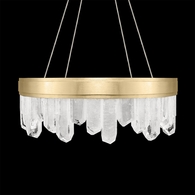 888040-2ST Fine Art Lighting Lior 21"W Round Pendant with Gold Finish