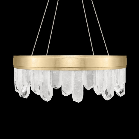 888040-2 Fine Art Lighting Lior 21"W Round Pendant with Gold Finish