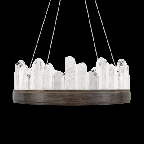 888040-3 Fine Art Lighting Lior 21"W Round Pendant with Bronze Finish