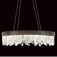 888240-3ST Fine Art Lighting Lior 30.5"W Round Pendant with Bronze Finish
