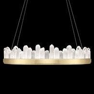 888440-2ST Fine Art Lighting Lior 41"W Round Pendant with Gold Finish
