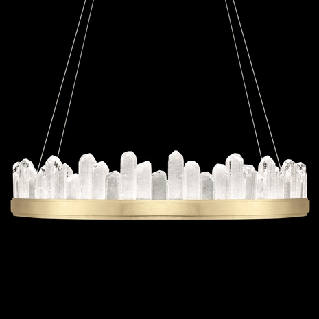 888440-2 Fine Art Lighting Lior 41"W Round Pendant with Gold Finish