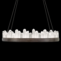 888440-3ST Fine Art Lighting Lior 41"W Round Pendant with Bronze Finish