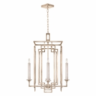 889040-2ST Fine Art Lighting Cienfuegos 22"W Square Chandelier with Gray w/No Shades Finish