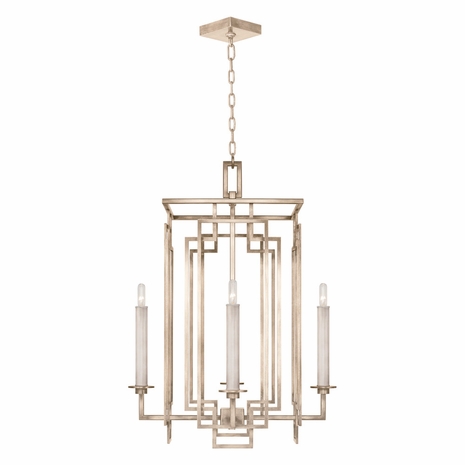 889040-2 Fine Art Lighting Cienfuegos 22"W Square Chandelier with Gray w/No Shades Finish