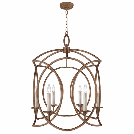 889840-1ST Fine Art Lamps Cienfuegos 28.5"W Round Chandelier with Bronze Finish