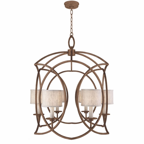 889840-11ST Fine Art Lamps Cienfuegos 30.5"W Round Chandelier with Bronze Finish