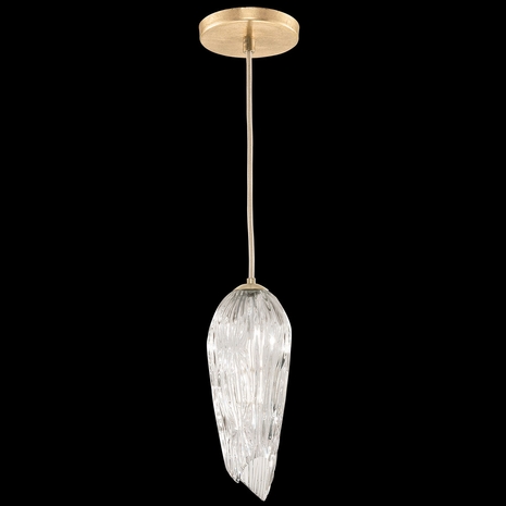 911340-2ST Fine Art Lighting Las Olas 5.5"W Round Drop Light with Gold Finish