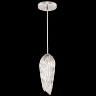 911340-1ST Fine Art Lighting Las Olas 5.5"W Round Drop Light with Silver Finish