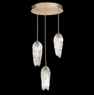 911840-2ST Fine Art Lighting Las Olas 17.5"W Round Pendant with Gold Finish