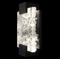 896550-11ST Fine Art Lighting Terra 11.75"H Sconce with Black/Clear Glass Finish