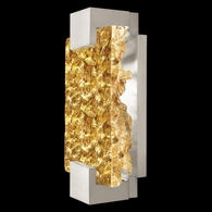 896550-22ST Fine Art Lighting Terra 11.75"H Sconce with Silver/Gold Leaf Glass Finish