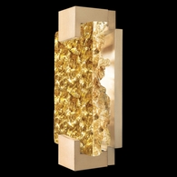 896550-32ST Fine Art Lighting Terra 11.75"H Sconce with Gold/Gold Leaf Glass Finish
