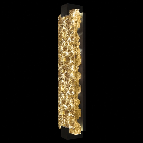 896850-12ST Fine Art Lighting Terra 27.75"H Sconce with Black/Gold Leaf Glass Finish