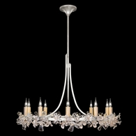 915240-1ST Fine Art Lighting Azu 34.5"W Round Chandelier with Silver Leaf Finish