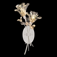915450-1ST Fine Art Lighting Azu 19.5"H LSF Sconce with Silver Leaf Finish
