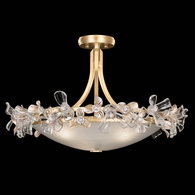 915540-2ST Fine Art Lighting Azu 25.25"W Flush Mount with Gold Leaf Finish