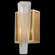 891150-22ST Fine Art Lighting Crownstone 15"H Sconce with Gold w/Metal Mesh Inserts Finish