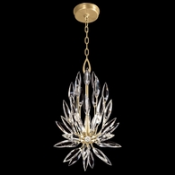 881540-1 Fine Art Lighting Lily Buds 12"W Round Pendant with Gold Finish