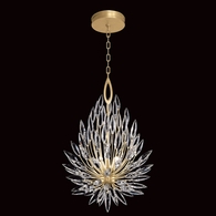 881640-1 Fine Art Lighting Lily Buds 19"W Round Pendant with Gold Finish