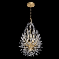 883840-1 Fine Art Lighting Lily Buds 24"W Round Pendant with Gold Finish