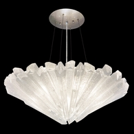 870240-2 Fine Art Lighting Diamantina 22"W Round Pendant with Silver Finish