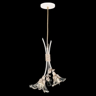 916740-3ST Fine Art Lighting Azu 11"W Round Drop Light with White Gesso Finish